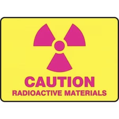 Accuform CAUTION SAFETY SIGN RADIOACTIVE MRAD507XL MRAD507XL